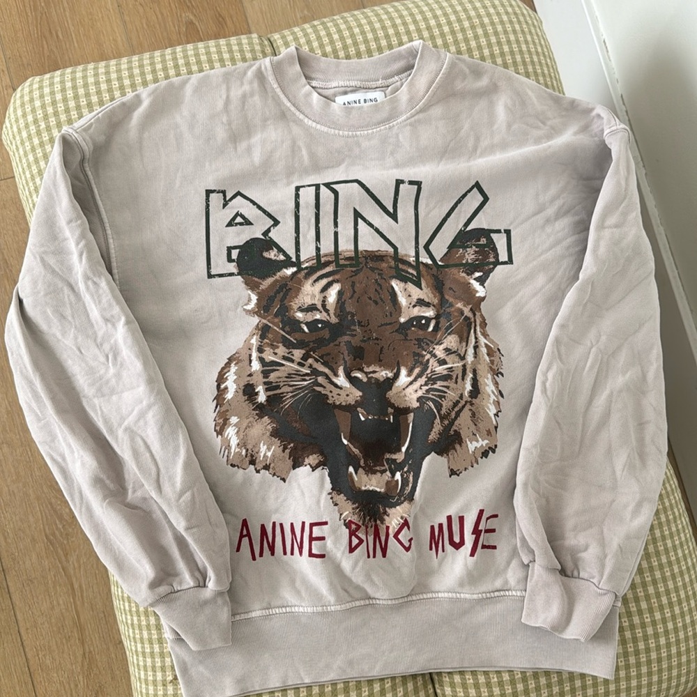 Anine Bing Tiger Crewneck Sweatshirt